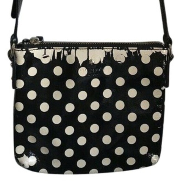 kate spade Handbags - Kate Spade Patent Crossbody Polka Dot